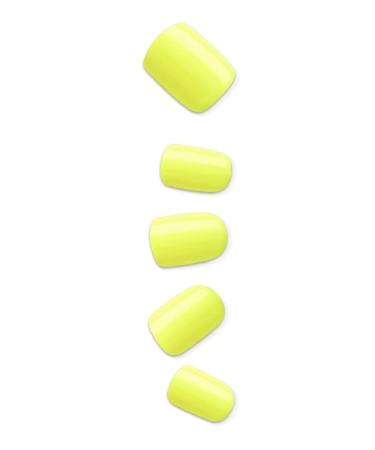 Kiss imPRESS Neon Yellow Press-On Nails | Limited Edition Influencer Manicure 84780 - Shop Internationally - Buy Online on GoSupps.com