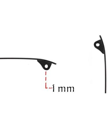 VekkEr Yewear Leg - Thin Metal Frame Arms Replacement Temples for Glasses Grey Eyeglass Accessories - Shop Internationally - Buy Online on GoSupps.com