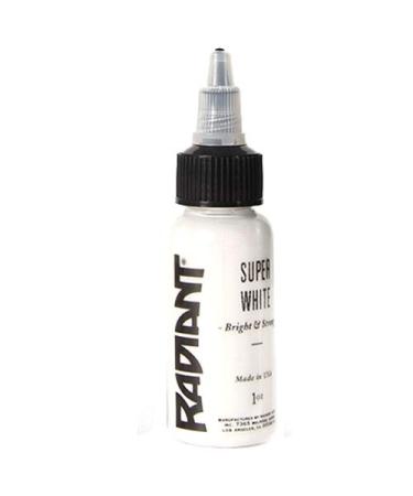 Authentic Radiant Colors U Pick Tattoo Ink Made in USA (1 OZ, Super White) 1 Ounce (Pack of 1) Super White
