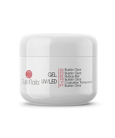 Buy UV Builder Gel Transparent 50ml - UV & LED Compatible | Clear Builder Gel - Outlet Nails - Buy Online on GoSupps.com