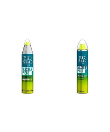 TIGI Bed Head Bundle: Masterpiece Extra Strong Hold Unisex Hairspray 10.3 oz + Shiny Travel Size Hairspray 2.4 oz