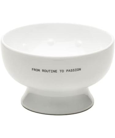 Tatara Porcelain Shaving Soap Bowl - Ergonomic White | 100% Made in Portugal | Easy Lather with Interior Dimples | International Shipping Available - Buy Online on GoSupps.com