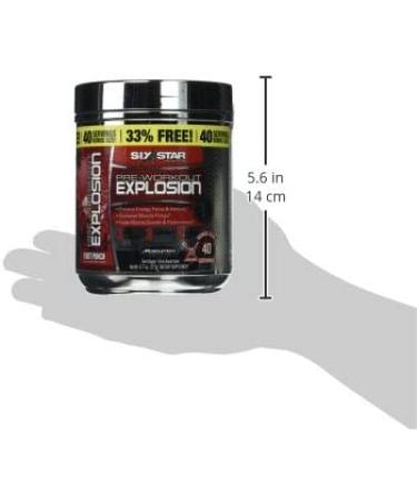 Six Star PreWorkout Explosion Powder - Energy Drink Mix for Men & Women (Fruit Punch, 30 Servings) - Buy Online on GoSupps.com