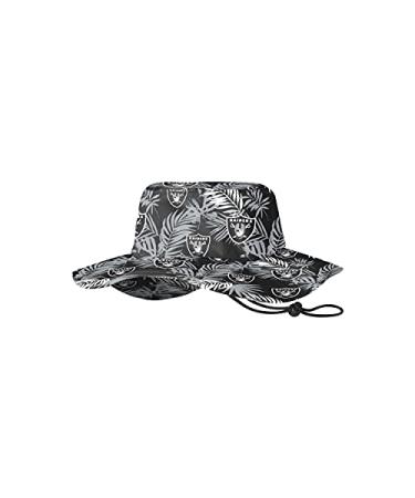 FOCO Men's NFL Team Logo Sport Outdoor Sun Bucket Boonie Hat Las Vegas Raiders One Size Floral