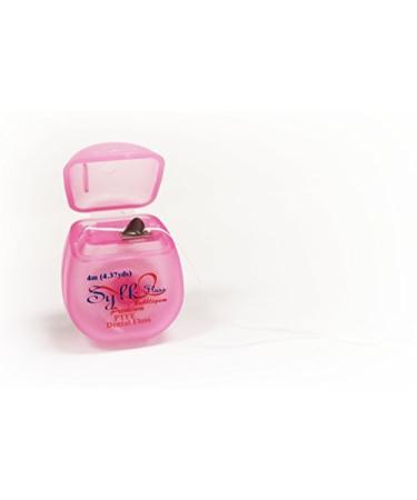 Premium PTFE Dental Floss Without Shredding Patient Trail Size 4 Meters Bubblegum Flavored Box of 72