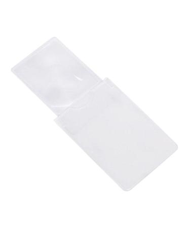 PVC Reading Magnifier Lens Credit Card Size Magnifier Wallets Pocket Lens (300% Magnifier Lens) Magnifying Lens Small Gift