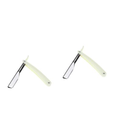 Fomiyes 4 pieces barber razor Maquina de Afeitar Razor for razor for men Maquinilla de afeitar para hombre razor for men hair man metal white