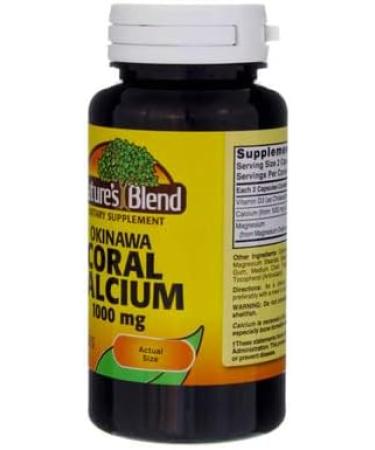 Nature's Blend Okinawa Coral Calcium 1 000 mg 60 Caps - Buy Online on GoSupps.com
