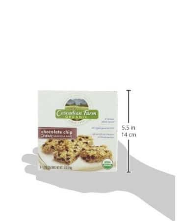 Cascadian Farm Organic Chocolate Chip Granola Bars - 6 Chewy Bars Pack - Buy Online on GoSupps.com