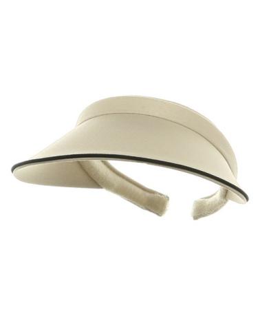 Women's Piping Clip On Visor Putty