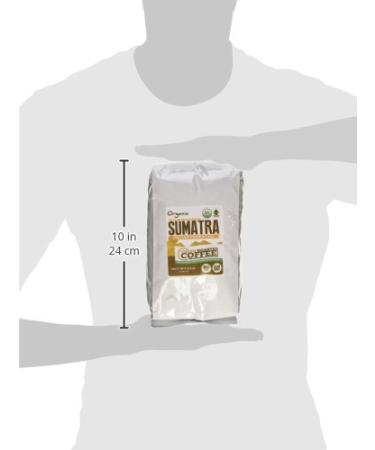 Organic Sumatra Swiss Water Decaf Coffee 2 lb - Fair Trade Kosher - Medium Roast Whole Bean - Buy Online on GoSupps.com