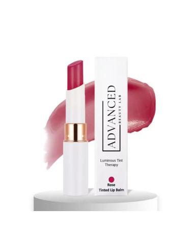 Luminous Tint Therapy Rose Lip Balm | Hydrating & Revitalizing Lip Care with Boanical Oils & Antioxidants | Enhances Natural Color Softens Smooths & Protects Against Environmental Stress