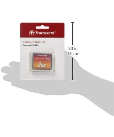 Transcend 2GB 133x CompactFlash Memory Card - TS2GCF133 | High-speed storage solution - Buy Online on GoSupps.com