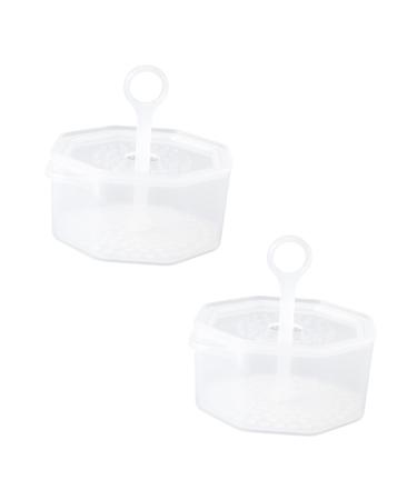 Healeved 2 Sets Faux Buns Oil for Face Bubble Maker Face Wash Face Wash Foamer Maker Face Tools for Skincare Oil for Face Korean Foaming for White Pp Foaming Agent Cute