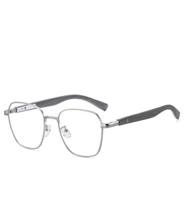 PARWANA Large HD Anti Eye Strain Computer Readers Blue Light Blocking Reading Glasses Eyewear Flat Light Mirror +150 C3