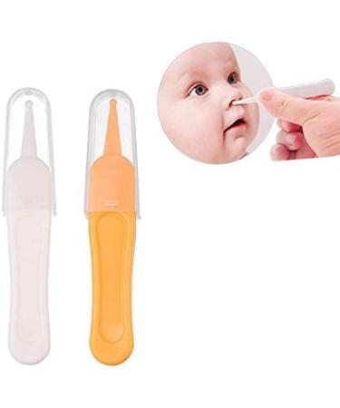 Yicare Plastic Tweezers for Babies - 2 Pack Safety Nose Cleaning Clips Round Head Design for Newborns - Buy Online on GoSupps.com