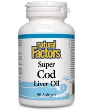 Natural Factors Super Cod Liver Oil - 180 softgels - Buy Online on GoSupps.com
