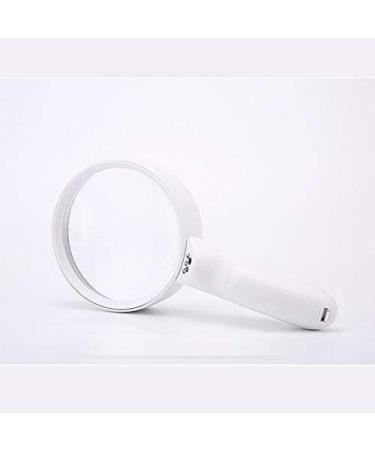 Magnifier Handheld Magnifier with White/Purple Led Eldly/Amblyopia/Low Vision Reading Portable Non-Slip Handle Easy to Use Magnifying Glass Lofty Ambition - Buy Online on GoSupps.com