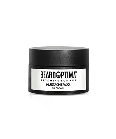 Beardoptima Mustache Wax for All Types of Beard | Beard & Moustache Wax for Men - Strong Hold for Taming - Grooming Beard Wax for Smooth, Condition & Styling - 1 FL OZ/ 30ML