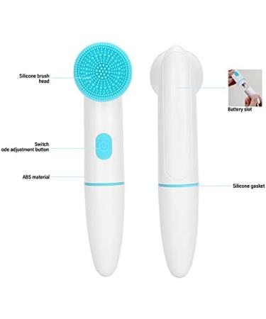 Buy Silicone Facial Cleaning Brush - 2 in 1 Electric Exfoliating Face Cleaner for Deep Skin Cleansing (Blue) - International Shipping Available - Buy Online on GoSupps.com