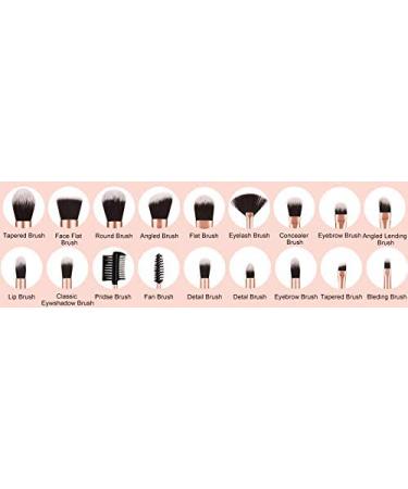 AMMIY 18pcs Premium Makeup Brush Set - Pro Quality Face & Eye Brushes for Foundation Powder Blush & Eyeshadow | Perfect for All Skin Types - Buy Online on GoSupps.com