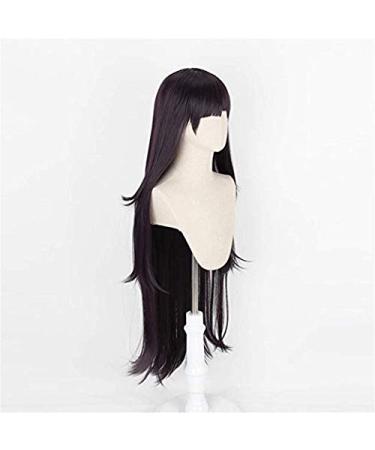 Shop Lz 100cm Black Purple Mikan Tsumiki Anime Cosplay Wig for Dangan-Ronpa | Women's Party Wig & Cap - Buy Online on GoSupps.com