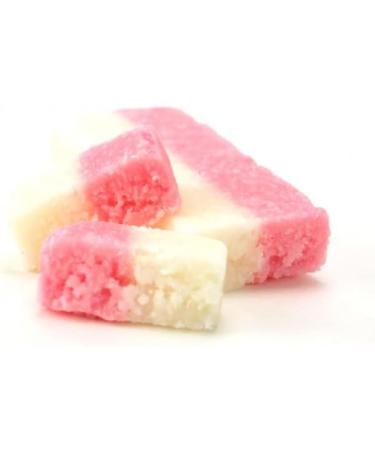 Bysel 800g Raspberry & Vanilla Flavoured Coconut Ice in a Victorian Style Jar - Buy Online on GoSupps.com