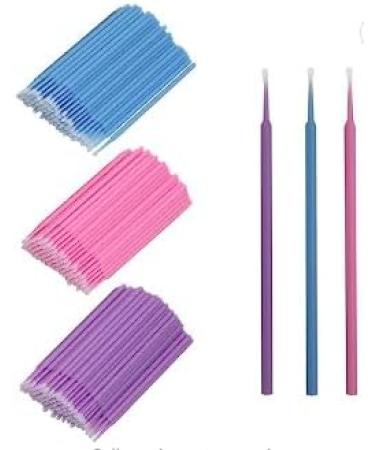 Shintop 300pcs Micro Applicator Brushes for Eyelash Extension and Makeup - Disposable, Multi-colored 300 Count - Oral and Dental - Purple, Blue, Pink - Buy Online on GoSupps.com