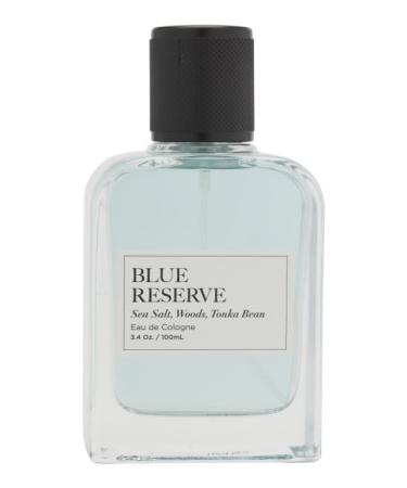 Tru Fragrance Blue Reserve Eau De Cologne Spray 3.4 oz Sea Salt Woods Tonka Bean