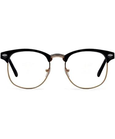 Buy Kelens Retro Myopia Semi-Frame Computer Glasses - Short-Sightedness & Clear Lenses (-1.0 to -4.0) - International Shipping Available - Buy Online on GoSupps.com