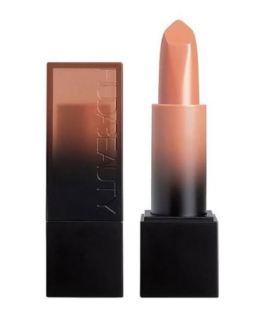HUDA BEAUTY Power Bullet Cream Glow Hydrating Lipstick Rajah Rajah - light terracotta nude 1 Count (Pack of 1)