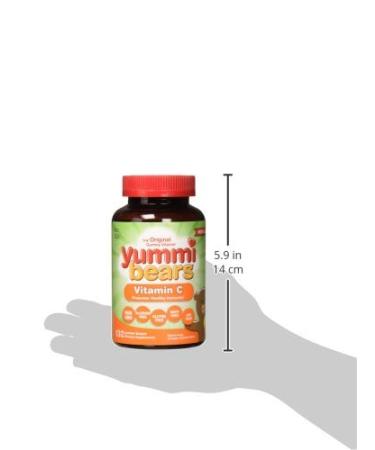 Hero Nutritional Yummi Bears Vitamin C - Natural Orange, Pineapple & Strawberry Flavors (132 Count) - Buy Online on GoSupps.com