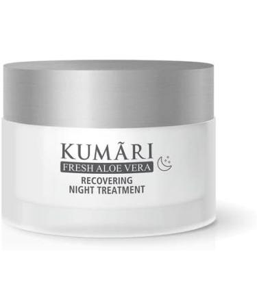 KUMARI Recovering Night Treatment Night cream with aloe vera hyaluronic and shea butter for regeneration and antiaging face cream with 76 undiluted organic aloe vera plant juice 50 ml - Buy Online on GoSupps.com