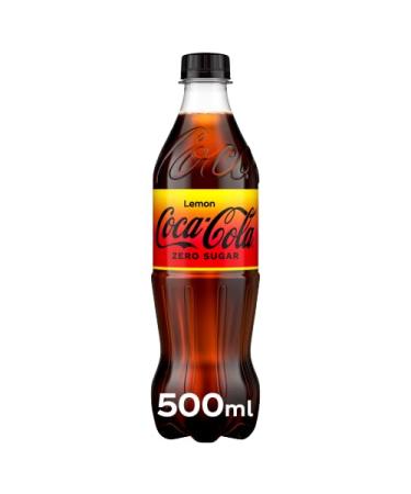 Coke lemon Flavour Zero sugar Pack of 12x500ml