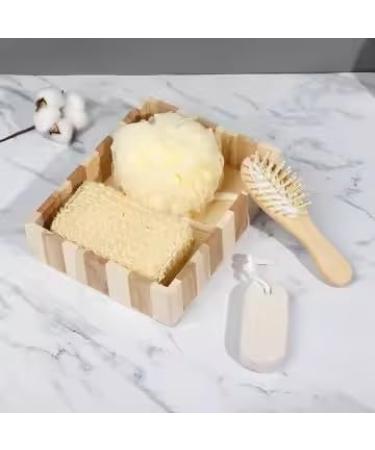 Luxury Bath and Spa Gift Set with Loofah and Other Bath Accessories in Wooden Box Serenity Spa Box - Buy Online on GoSupps.com