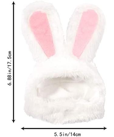 DIYDEC Cute Costume Bunny Rabbit Hat with Ears for Cats & Small Dogs Party Costume Easter Pet Accessory Headwear - Buy Online on GoSupps.com