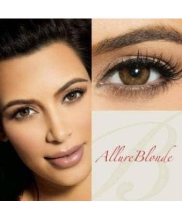 Buy Bella Diamonds Colored Contact Lenses Allure Blonde - Natural Hazelnut Brown Strongly Covering Monthly Use (Dioptria -0.00) - 1 Pair for Dark Eyes - Buy Online on GoSupps.com