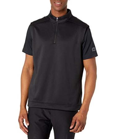 adidas Men's Club Quarter Zip Recycled Polyester Vest Black Medium