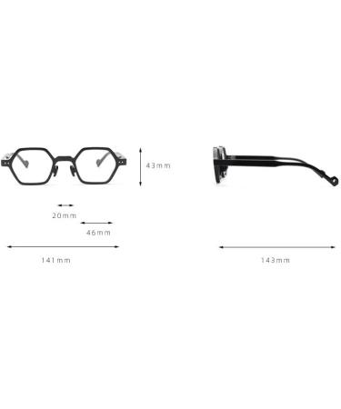 Buy Blue Light Blocking Polygon Reading Glasses +350 | Stylish Computer Readers for Fatigue Relief - Buy Online on GoSupps.com