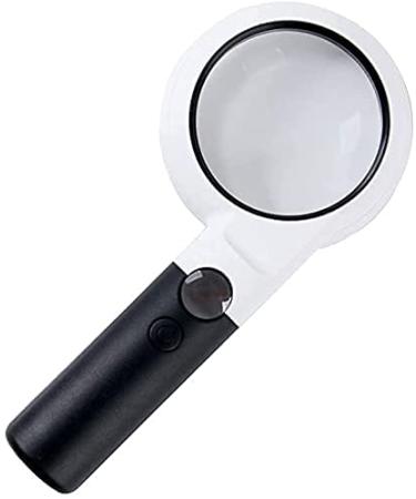 Magnifying Glass 5X 20X Handheld Illumination Magnifier with 11 LED Light HD Lens Magnifier