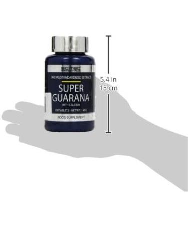 Scitec Nutrition PRE-WORKOUT Super Guarana - 100 Tablets | Boost Energy & Performance | 1 Pack (140g) - International Shipping Available - Buy Online on GoSupps.com