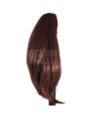 Buy 30cm Remy Hair Ponytail Extensions - Smooth Braid Hairpiece (100g 33# Red-Brown) | International Shipping - Buy Online on GoSupps.com