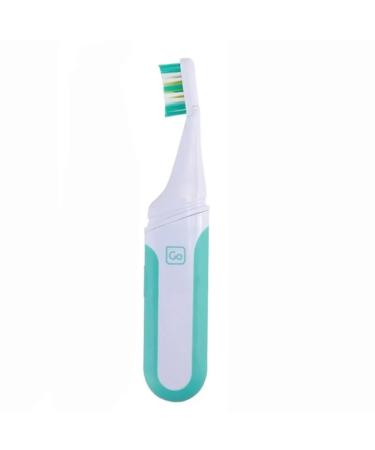 AD-BCRBgen electric toothbrush portable for adults travel business battery toothbrush holder 2 replacement brush heads waterproof design (color: green) green