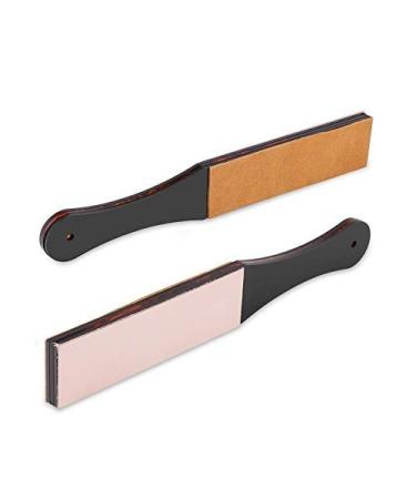 Brrnoo grinding stones double size made of PU leather soft razor belt for razor stand for sharpening men barber shaving shaving