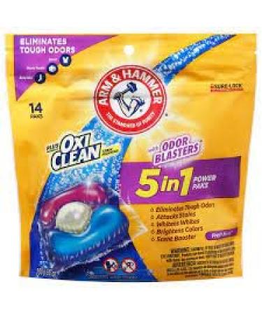 Arm & Hammer Plus Oxi Clean Stain Fighters With Odor Blasters 5 In 1 Power Paks 280 g 9.87 OZ