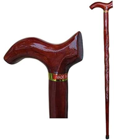Wooden Walking Stick Solid Cane Disabled& Elderly Lightweight Non- Slip Solid Wood Canes Men& Women Hiking Wood Walking Sticks Mountaineering Crutch Red Wine 88Cm - Buy Online on GoSupps.com