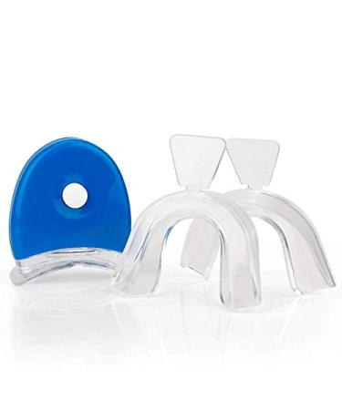 Teeth Whitening Kit: (10) Gels, (2) Trays, (1) Blue White LED Light - Easy At-Home Whitening for Brighter Smile & Fast Results - Buy Online on GoSupps.com
