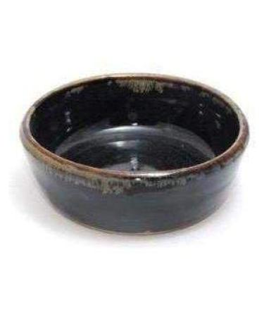 Hand Thrown Lather Bowl Black & Gold