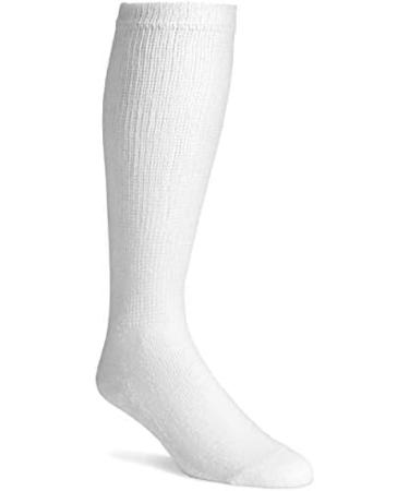 Physicians' Choice Diabetic Socks for Men - Over the Calf 12-Pack, White, Size 10-13 - Buy Online on GoSupps.com