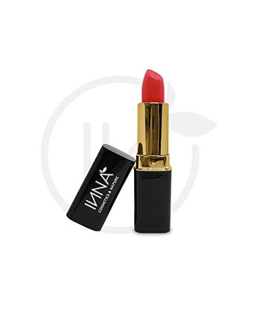 Inna Cosmetics & Nature - 90% Natural Lipstick kiss Tint Vegan Gluten Free Cruelty Free non GMO with Avocado and Grape Seed Oil Aloe Vera Made in Canada 3 g (Toffe Coffe ) (Watermelon)